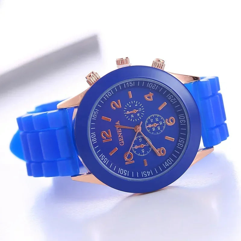 Women Watches 2025 New Fashion Luxury Brand Women's Watch Silicone Strap Quartz Wrist Watch For Female Relogio Feminino Zegarki Good Vibrations
