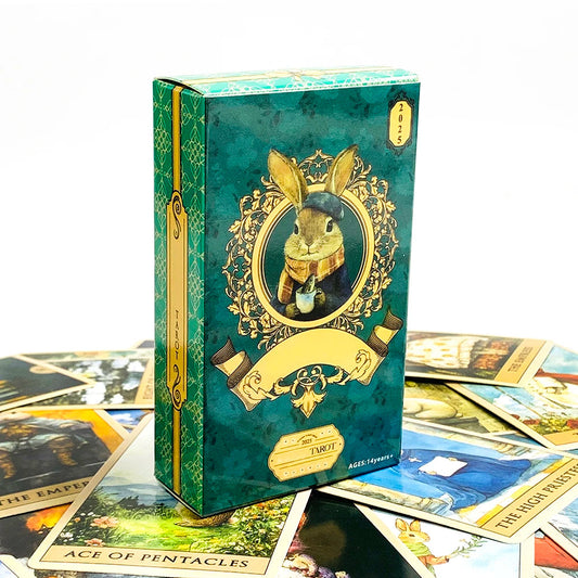 2025 New Tarot Cards 78 Card Tarot Deck English Version Prediction Divination Board Game Family Gathering Card Game Good Vibrations