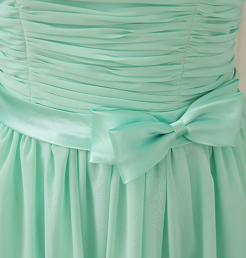Chiffon Mint Green Bridesmaid Dresses Elegant Women Long Robe Prom Gown Bride Guest Wedding Party Dress Evening Vestidos