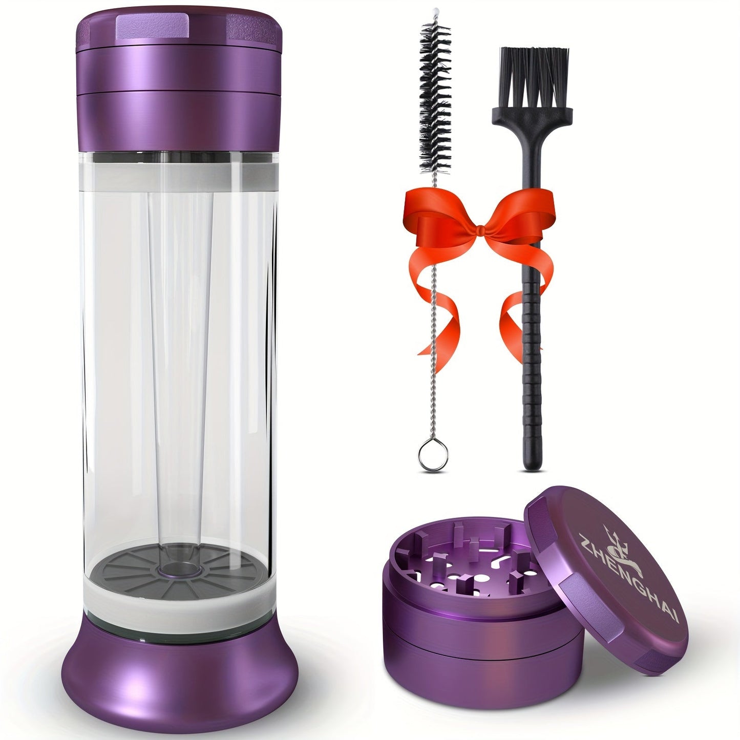 ZHENGHAI 3 In 1 Tobacco Grinder Herb Grinder Multifunctional Cone Loader Rolling Machine Blunt Joint Roller Machine Grinding Filling Storage All in One With Cleaning Brush Good Vibrations