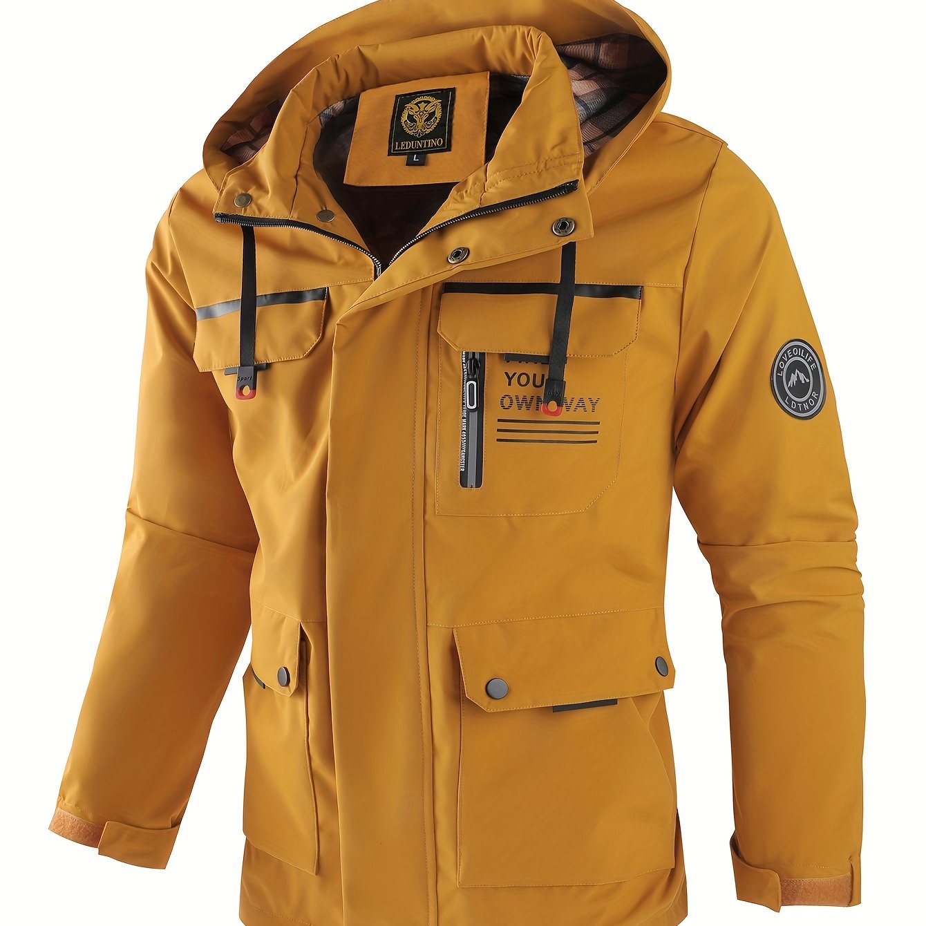 New Men's Fashion Casual Windbreaker Jacket, Spring Outdoor Thin Jacket Good Vibrations
