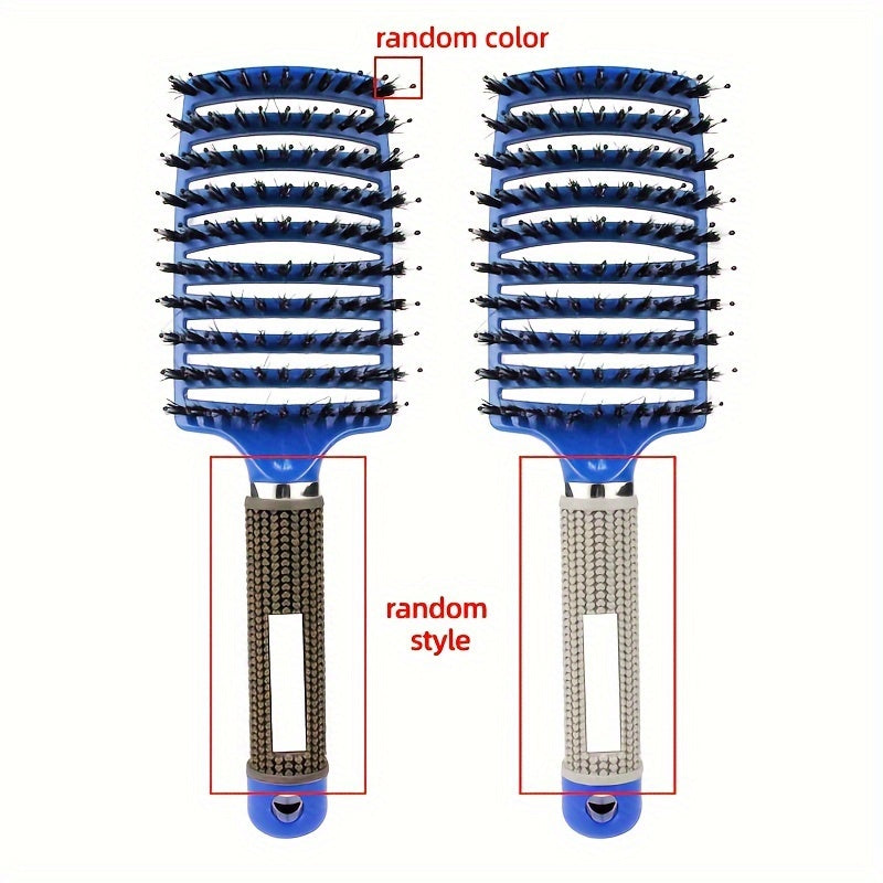 1pc Magic Scalp Massage Hair Brush for Women - Professional Detangling Tool for Wet Curly Hair - Hairdressing Tool, Detangling Brush, Ergonomic Handle, Durable Bristles, Salon Professionals, Styling Accessory, Sleek Design, S Good Vibrations