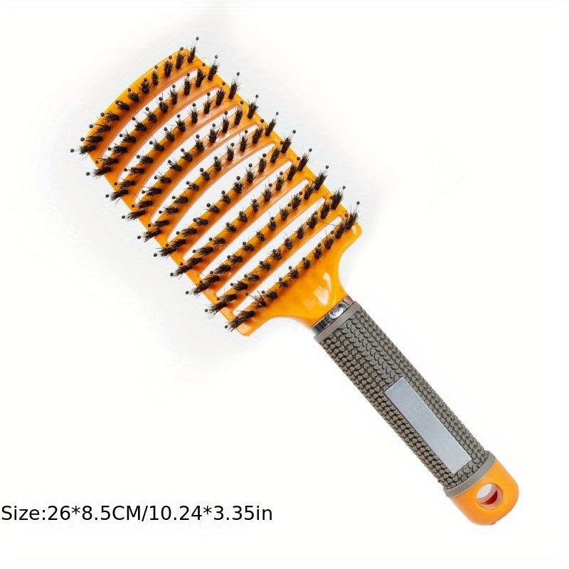 1pc Magic Scalp Massage Hair Brush for Women - Professional Detangling Tool for Wet Curly Hair - Hairdressing Tool, Detangling Brush, Ergonomic Handle, Durable Bristles, Salon Professionals, Styling Accessory, Sleek Design, S Good Vibrations