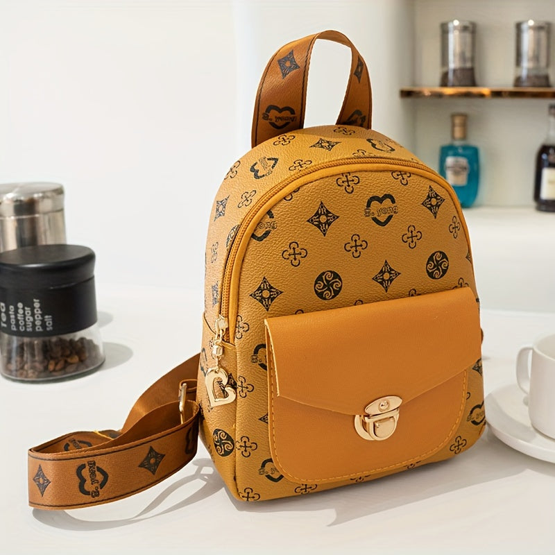 Fashionable Trendy Backpack, Daily Commuting Essential Lightweight Backpack, Mobile Phone Leisure Bag, Camera Leisure Bag Good Vibrations
