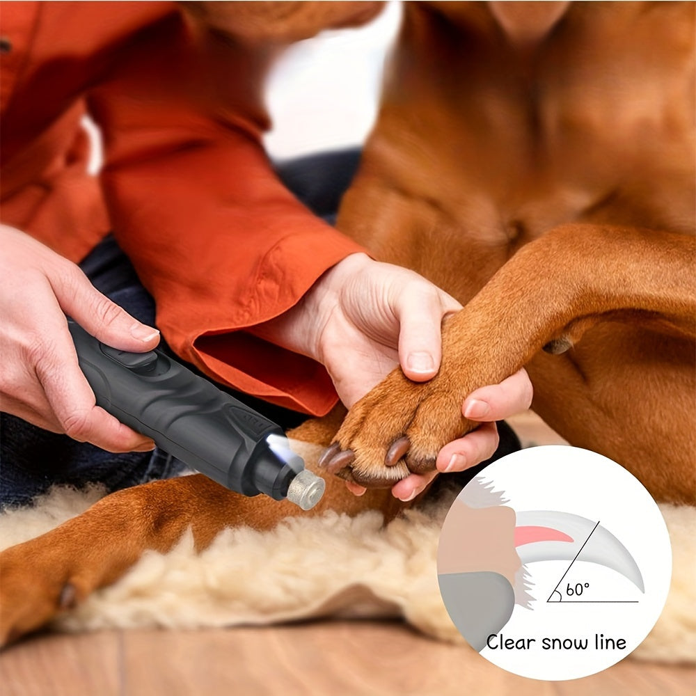 1 Powerful Pet Nail Trimmer - Ultra-Effective Trimming with Advanced Electric Claw Grinder Technology and Safe Nail Clipping - Perfect for Small to Medium-Sized Furry Friends, Long-Lasting Built-in Lithium-Ion Battery, Conven Good Vibrations