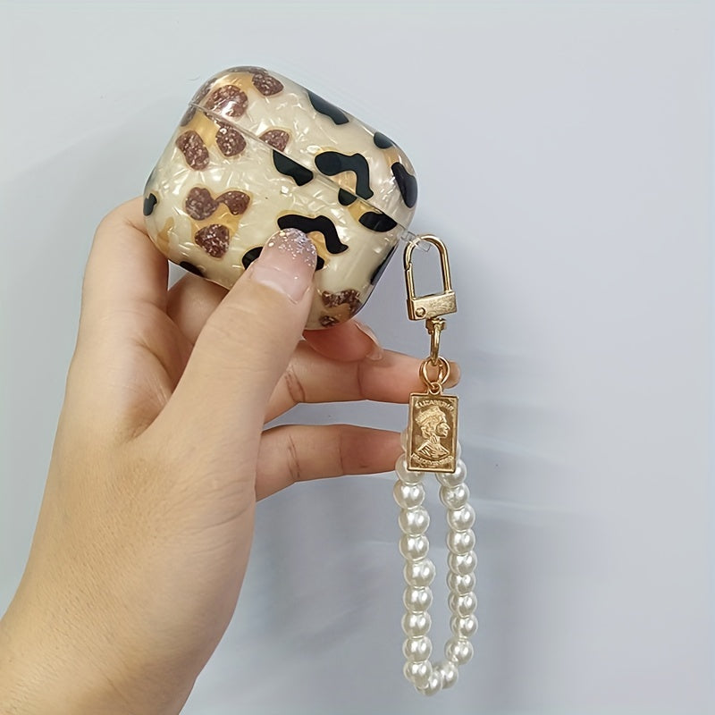 Stylish Leopard Print Earphone Sleeve with Hanging Chain - Perfect for Airpod1/2! Good Vibrations