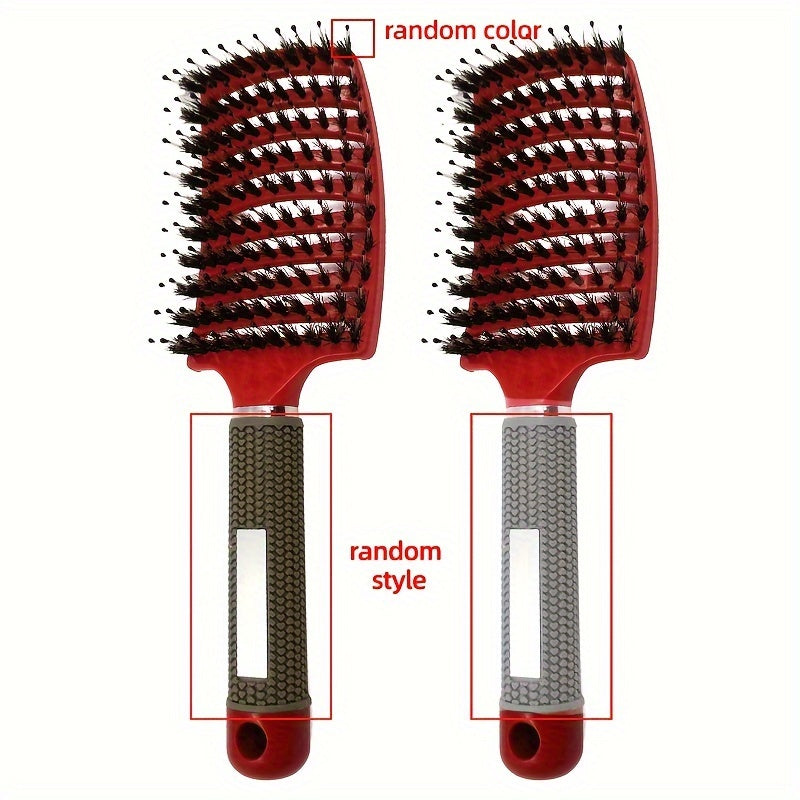 1pc Magic Scalp Massage Hair Brush for Women - Professional Detangling Tool for Wet Curly Hair - Hairdressing Tool, Detangling Brush, Ergonomic Handle, Durable Bristles, Salon Professionals, Styling Accessory, Sleek Design, S Good Vibrations