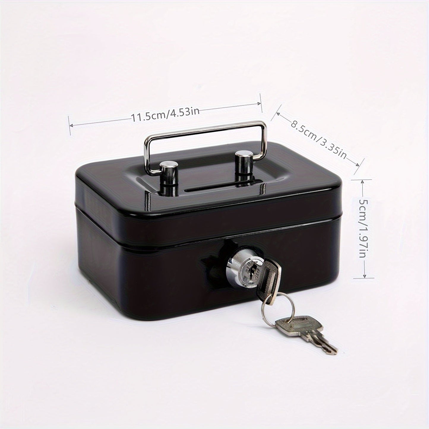 1pc Metal Keylock Storage Box, Money Box, Adult Deposit Box, Coin Deposit Box, Adult Deposit Box, Deposit Box, Cash Register 4.5 * 3.8* 2.3"/11.5 * 9.9 * 5.8cm Good Vibrations Adult Super Store