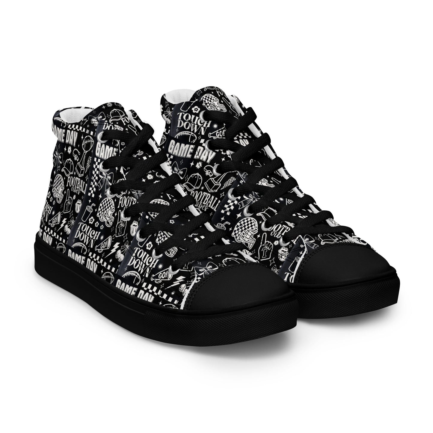 Men’s high top canvas shoes Good Vibrations