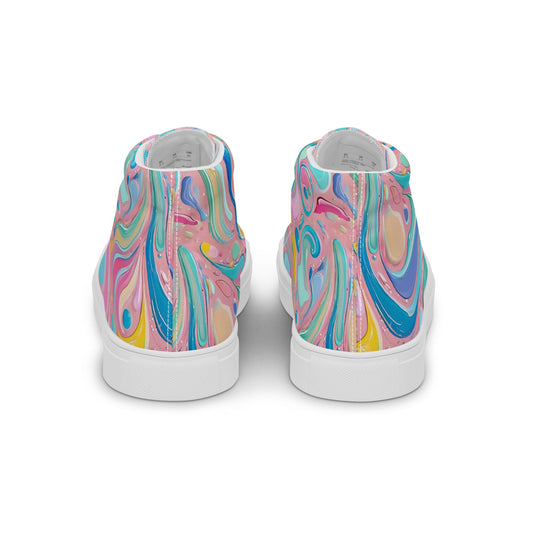 Men’s high top canvas shoes Good Vibrations