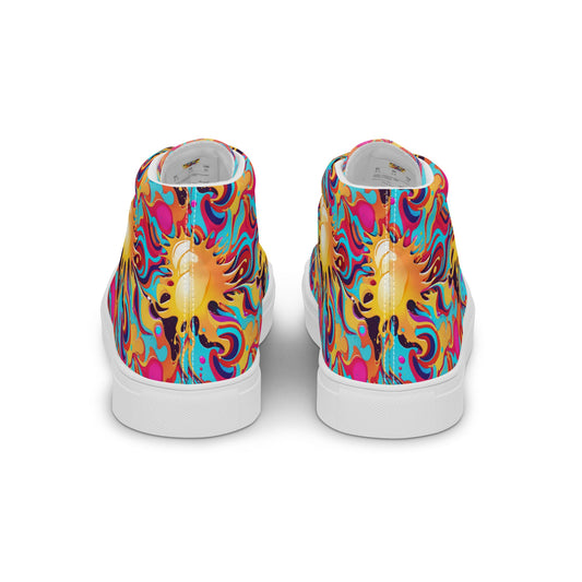 Men’s high top canvas shoes Good Vibrations