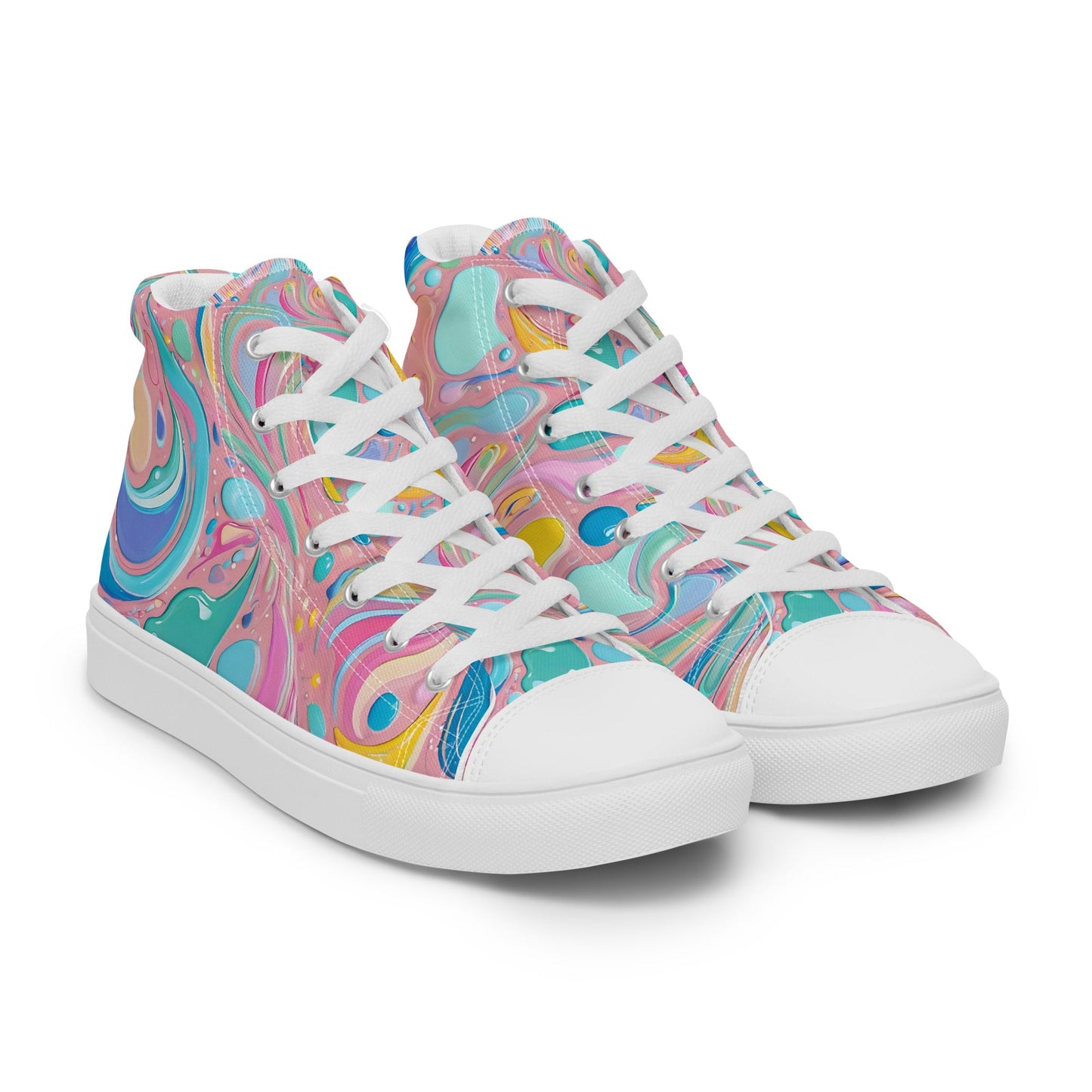 Men’s high top canvas shoes Good Vibrations