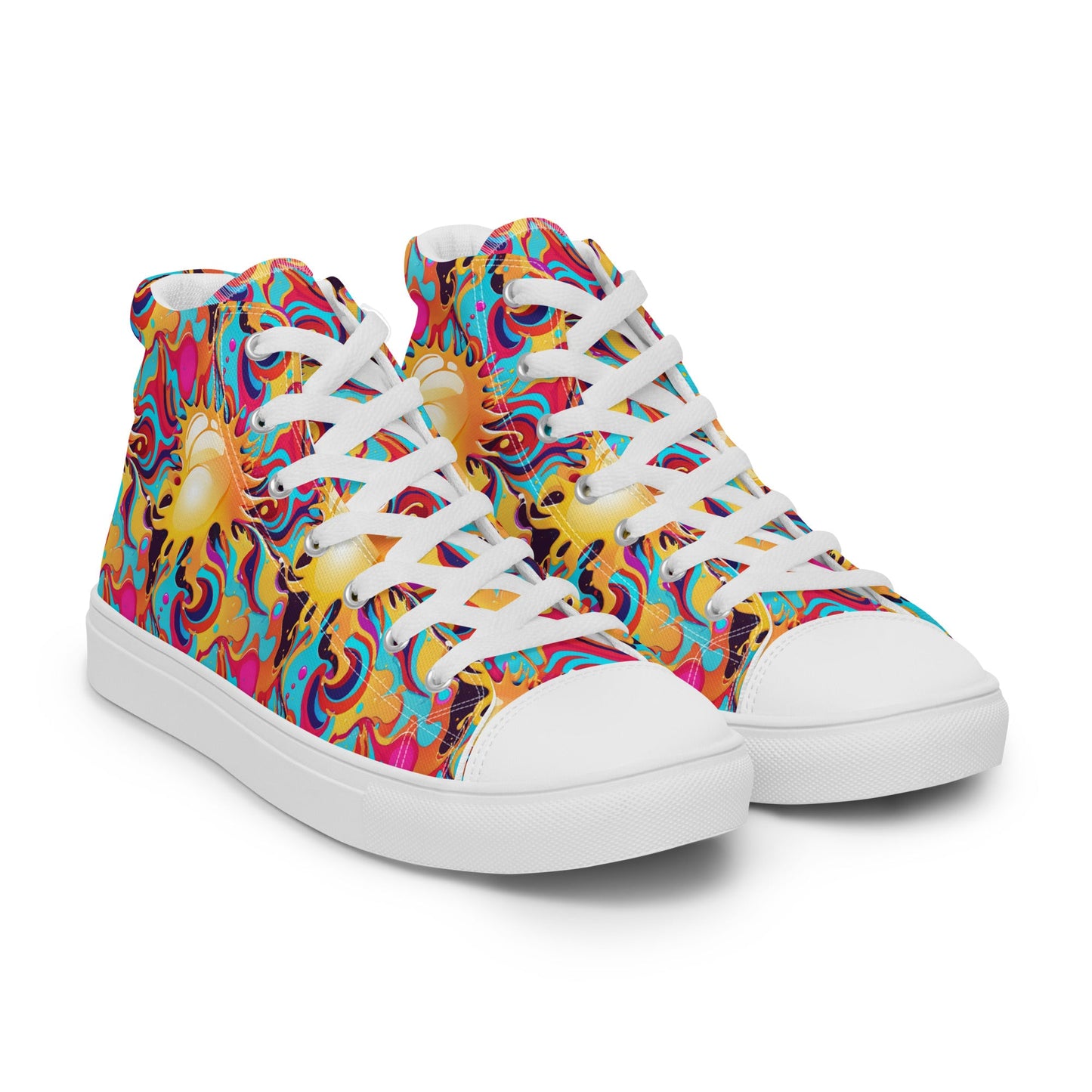 Men’s high top canvas shoes Good Vibrations