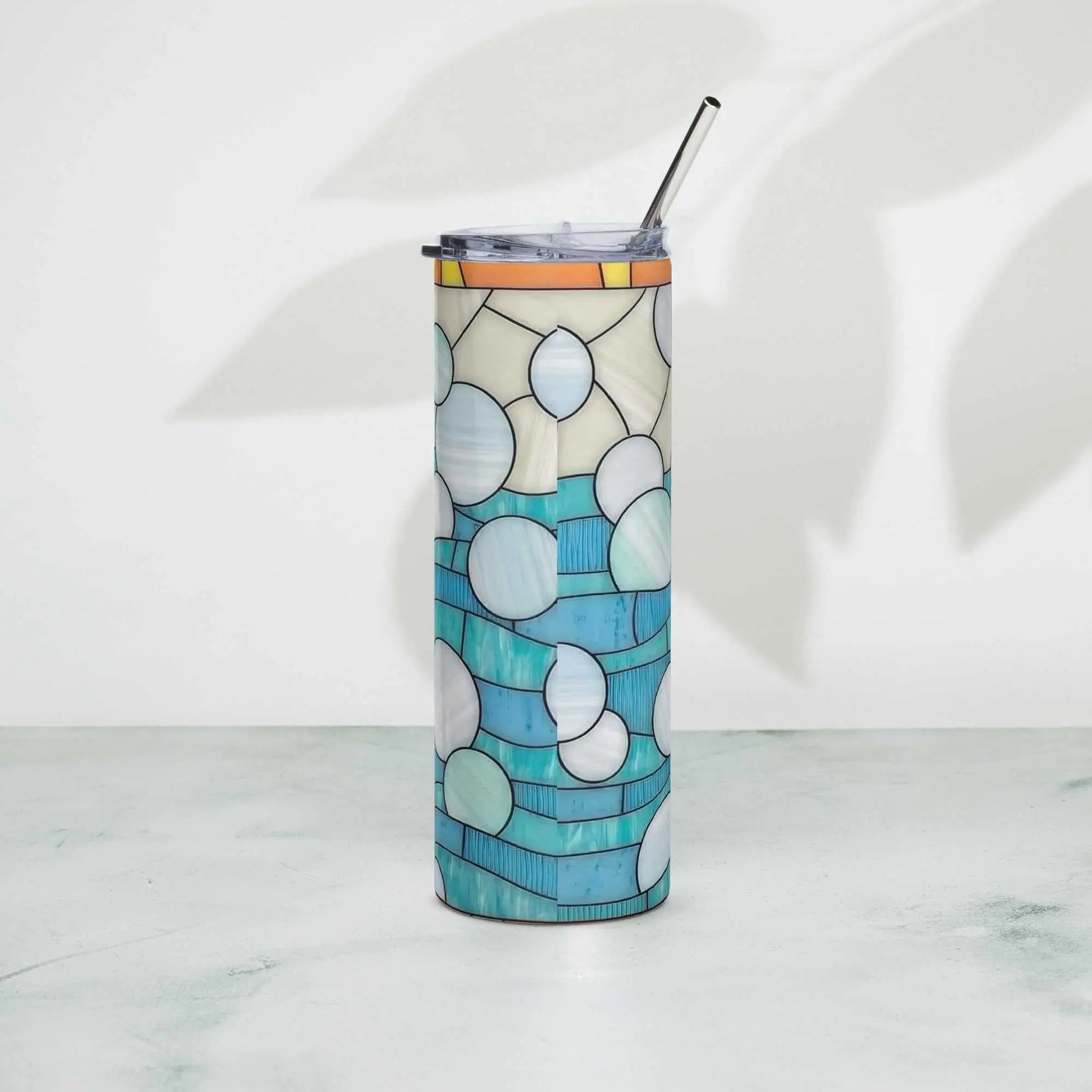 Stained Glass Rubber Duck Stainless steel tumbler GOOD Vibrations