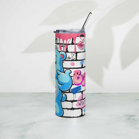 Blow Me Bear Stainless steel tumbler GOOD Vibrations