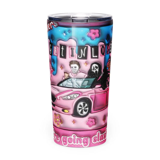 Tapered stainless steel tumbler Good Vibrations