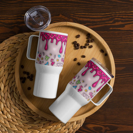 Travel mug with a handle Good Vibrations