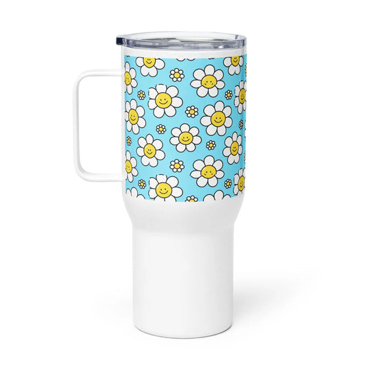 Travel mug with a handle Good Vibrations