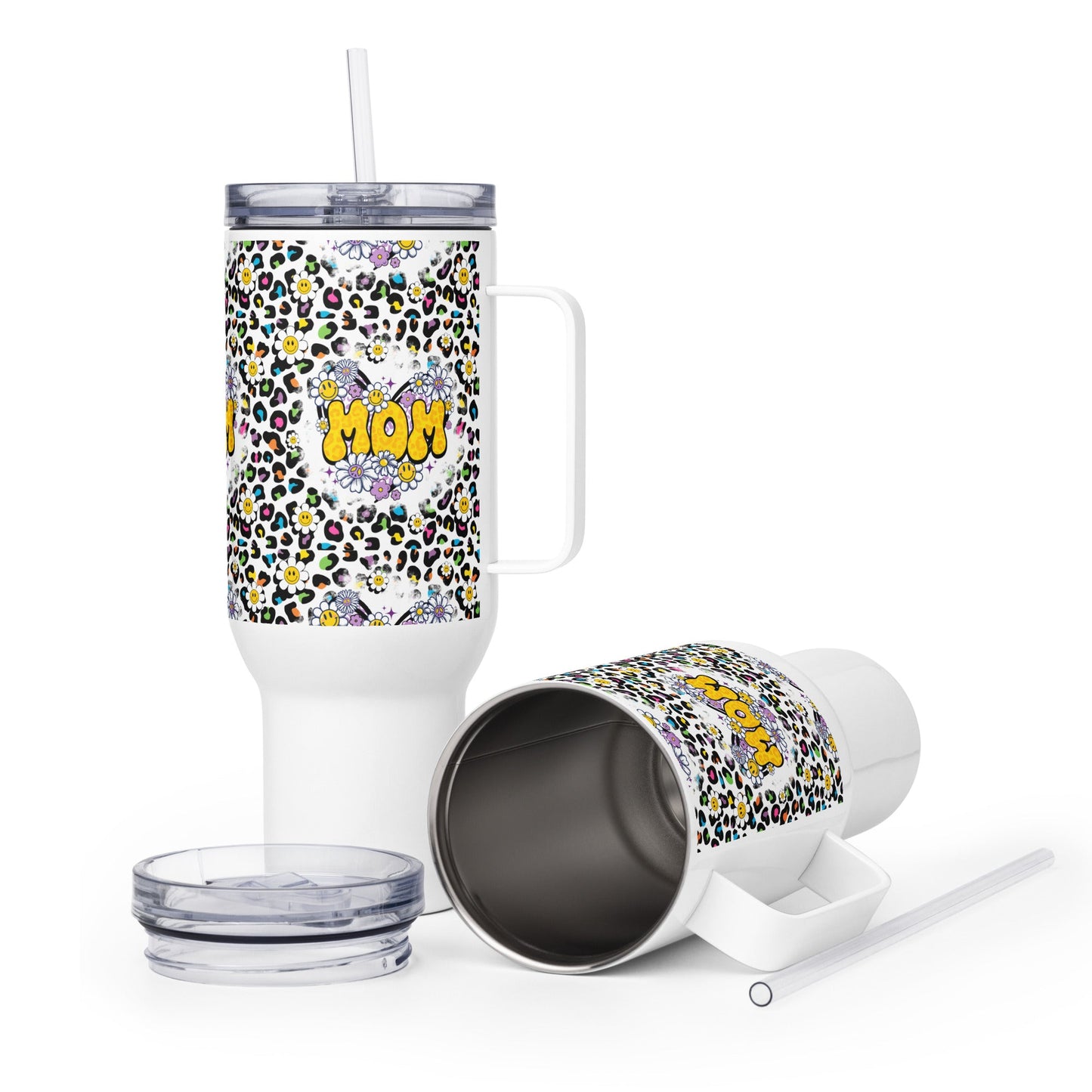 Travel mug with a handle Good Vibrations
