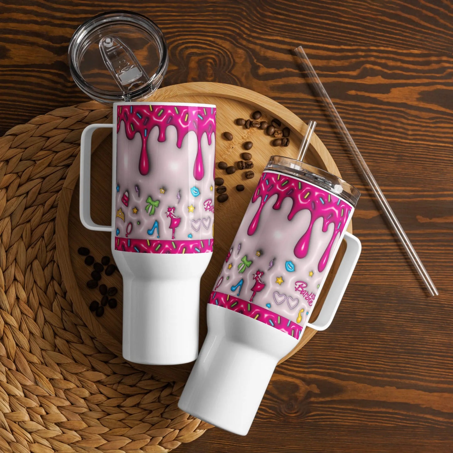 Travel mug with a handle Good Vibrations