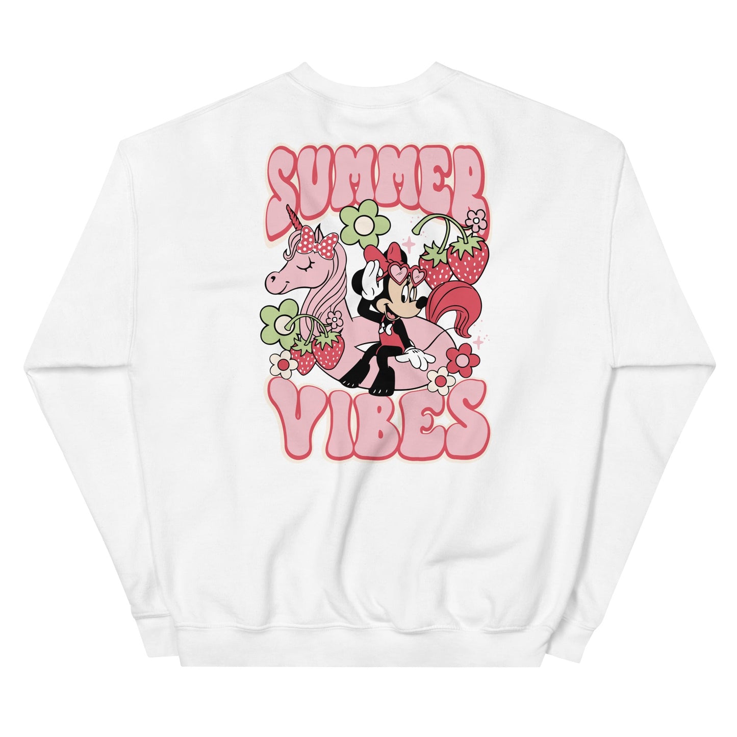 Summer Strawberry Vibes Unisex Sweatshirt Good Vibrations Adult Super Store