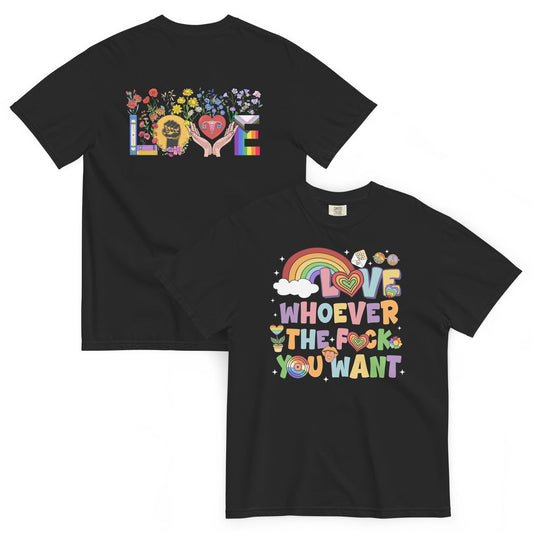 Unisex garment-dyed heavyweight t-shirt Good Vibrations