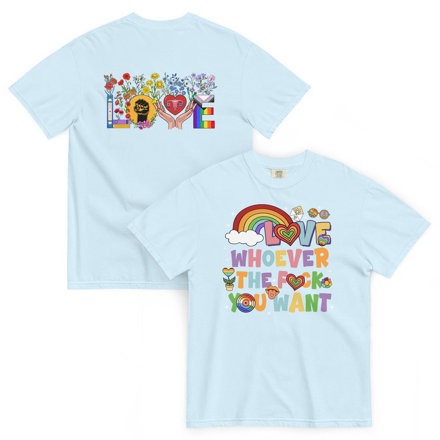 Unisex garment-dyed heavyweight t-shirt Good Vibrations Adult Super Store