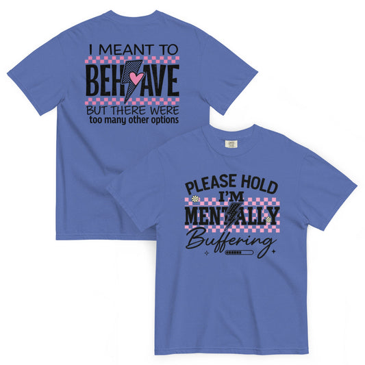 Unisex garment-dyed heavyweight t-shirt Good Vibrations