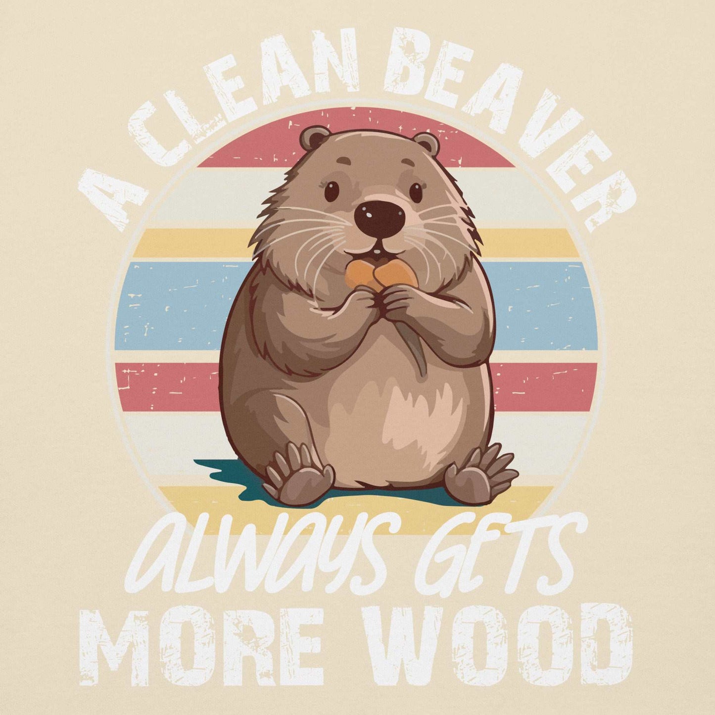 Clean Beaver More Wood Unisex Hoodie GOOD Vibrations