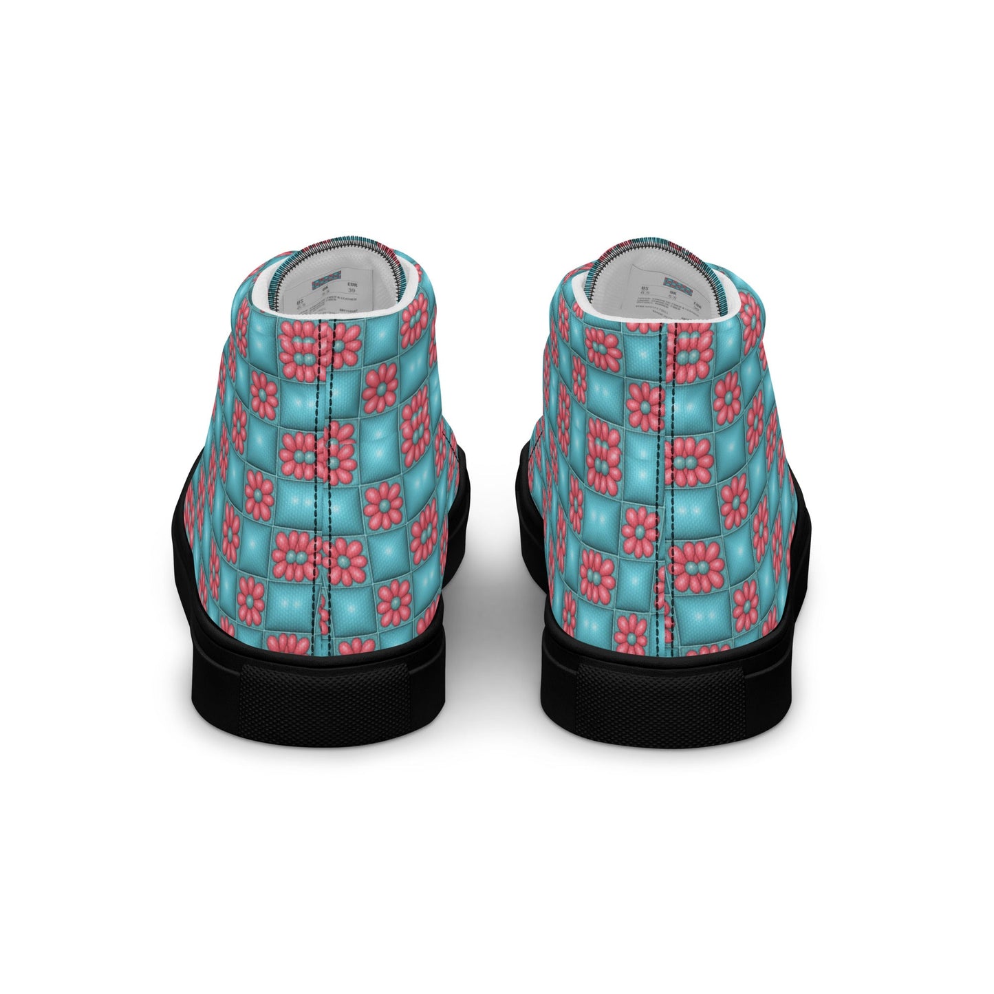 Women’s high top canvas shoes Good Vibrations