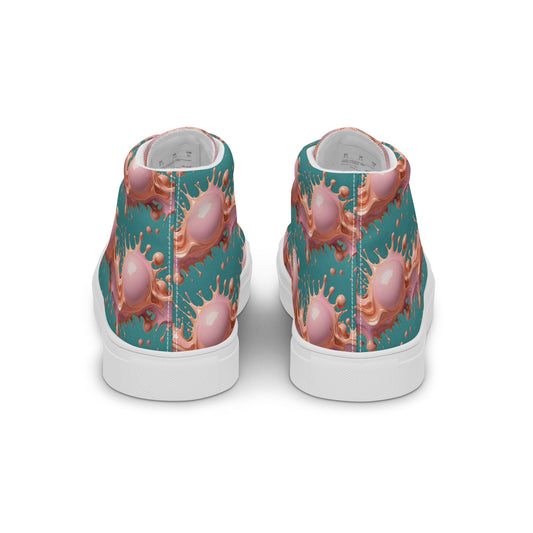 Women’s high top canvas shoes Good Vibrations