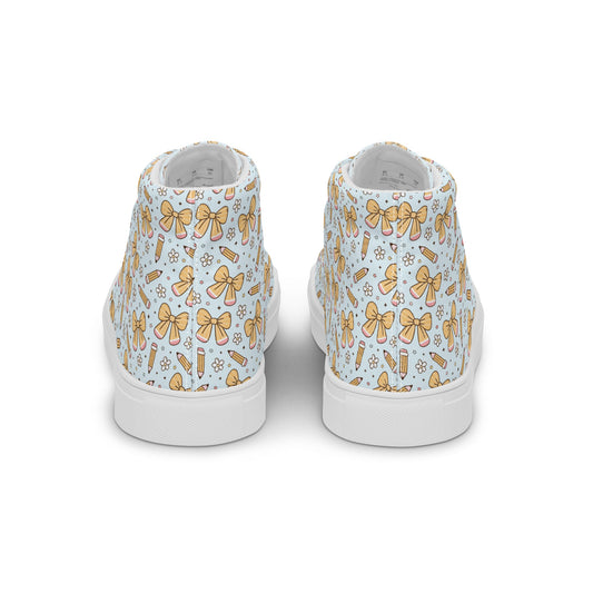 Women’s high top canvas shoes Good Vibrations