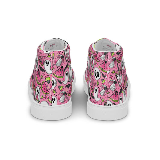 Women’s high top canvas shoes Good Vibrations