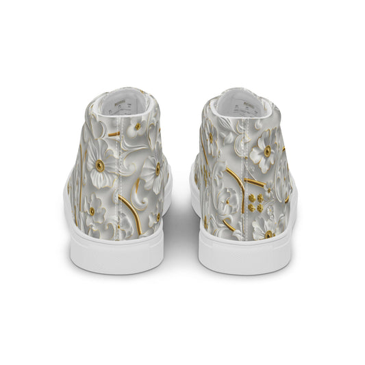 Women’s high top canvas shoes Good Vibrations
