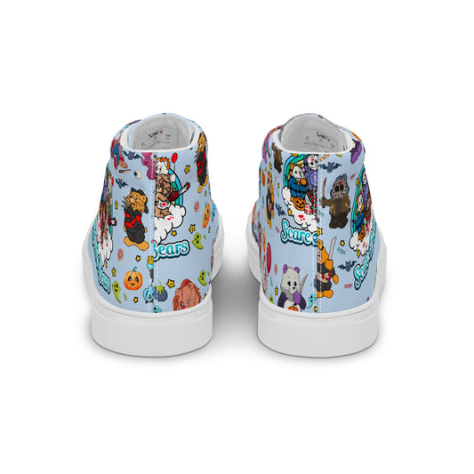 Women’s high top canvas shoes Good Vibrations