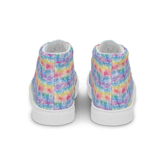Women’s high top canvas shoes Good Vibrations