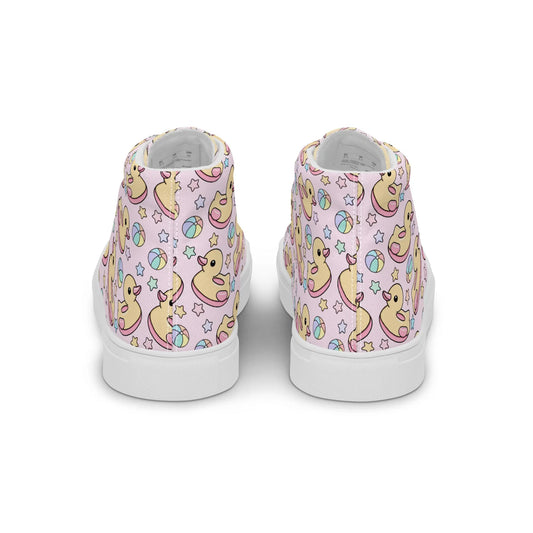 Women’s high top canvas shoes Good Vibrations
