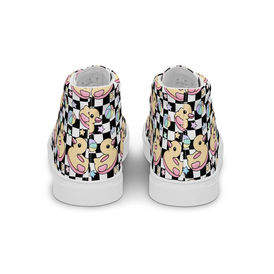 Women’s high top canvas shoes Good Vibrations