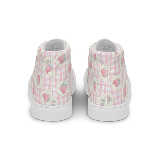 Women’s high top canvas shoes Good Vibrations
