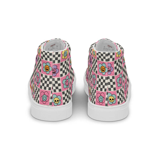 Women’s high top canvas shoes Good Vibrations