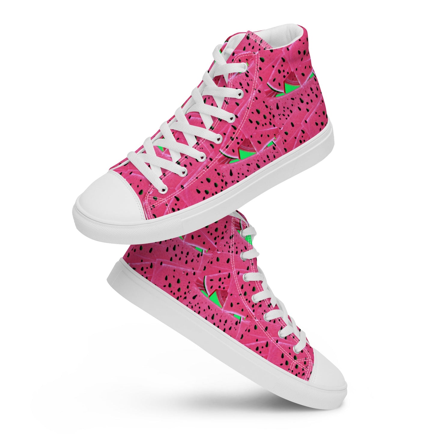 Women’s high top canvas shoes Good Vibrations