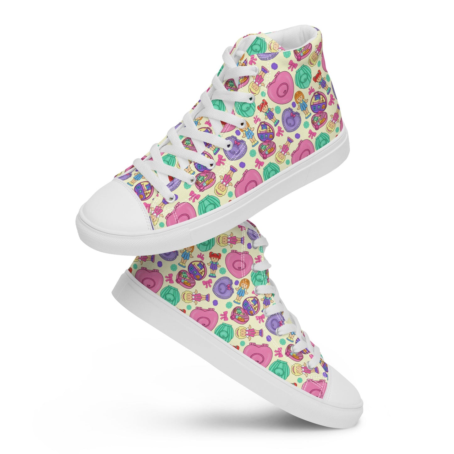Women’s high top canvas shoes Good Vibrations