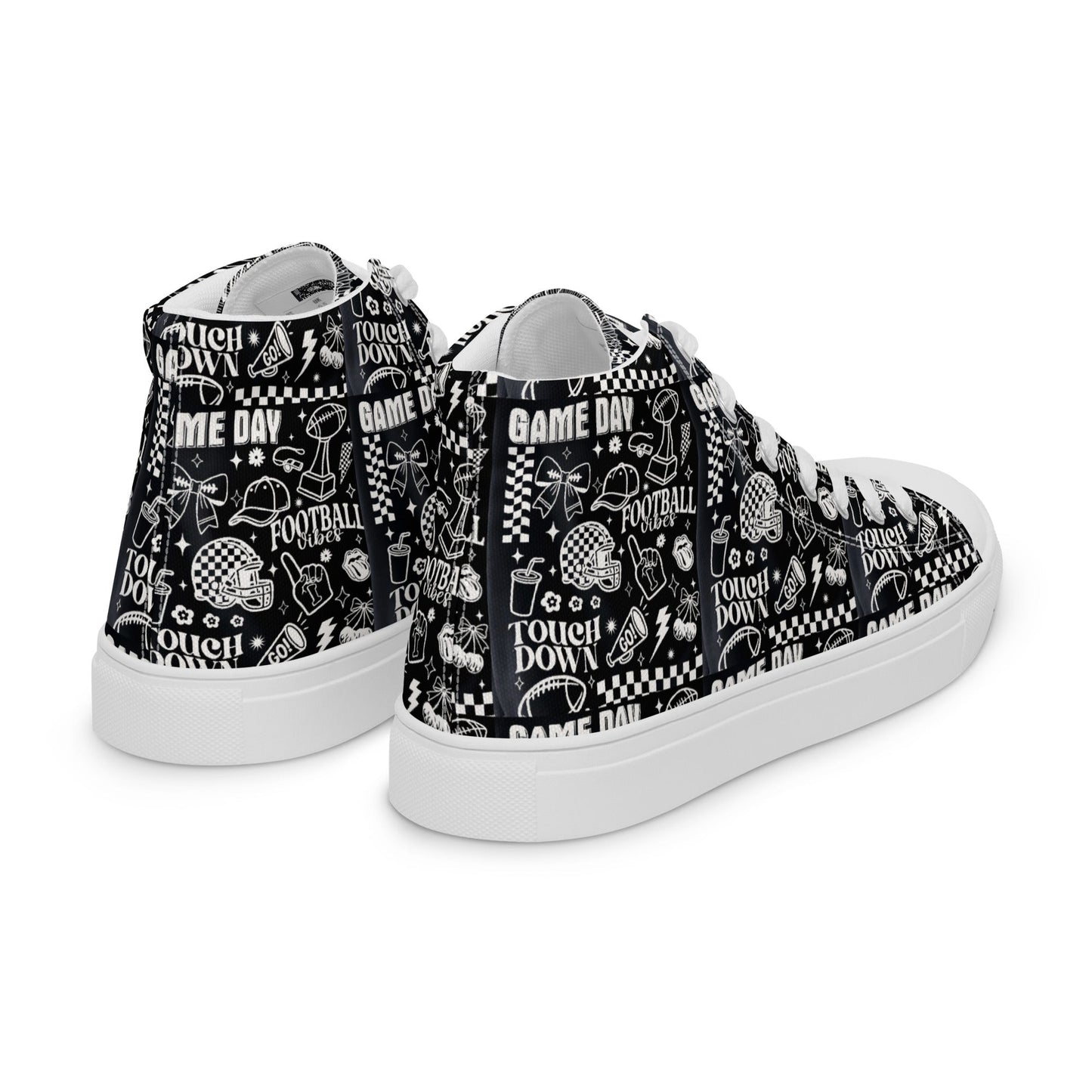 Women’s high top canvas shoes Good Vibrations