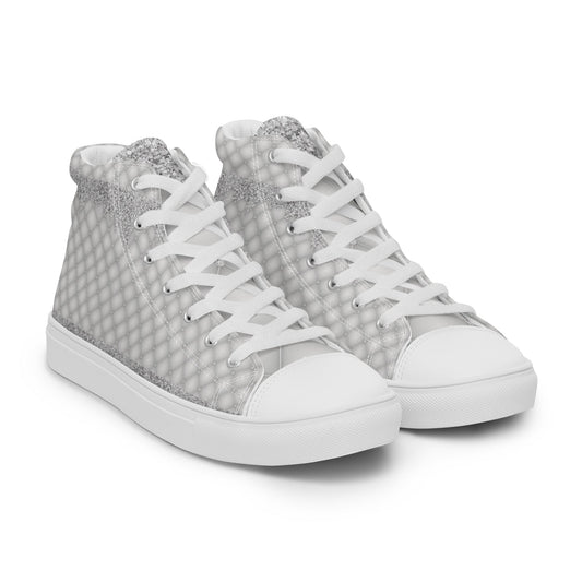 Women’s high top canvas shoes Good Vibrations
