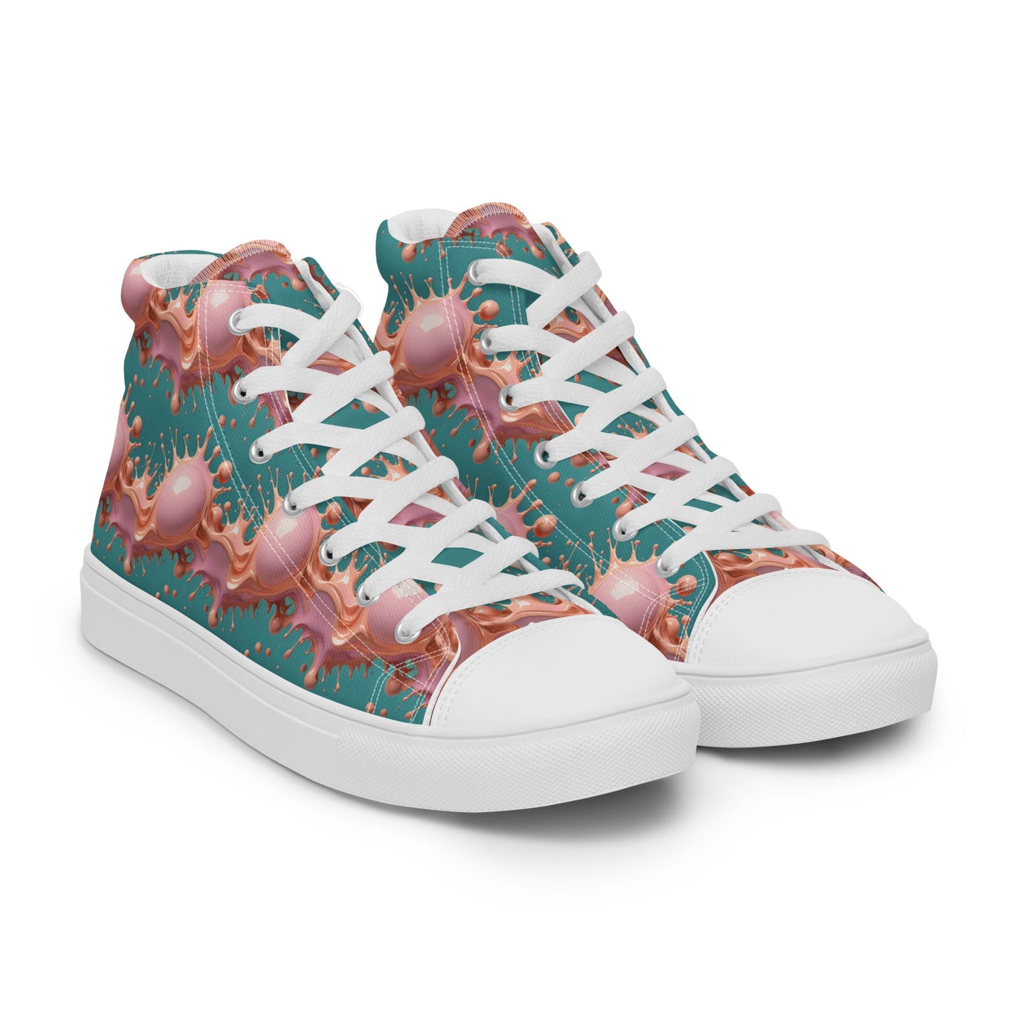 Women’s high top canvas shoes Good Vibrations