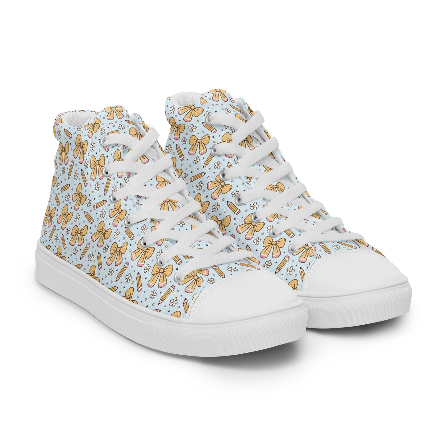 Women’s high top canvas shoes Good Vibrations