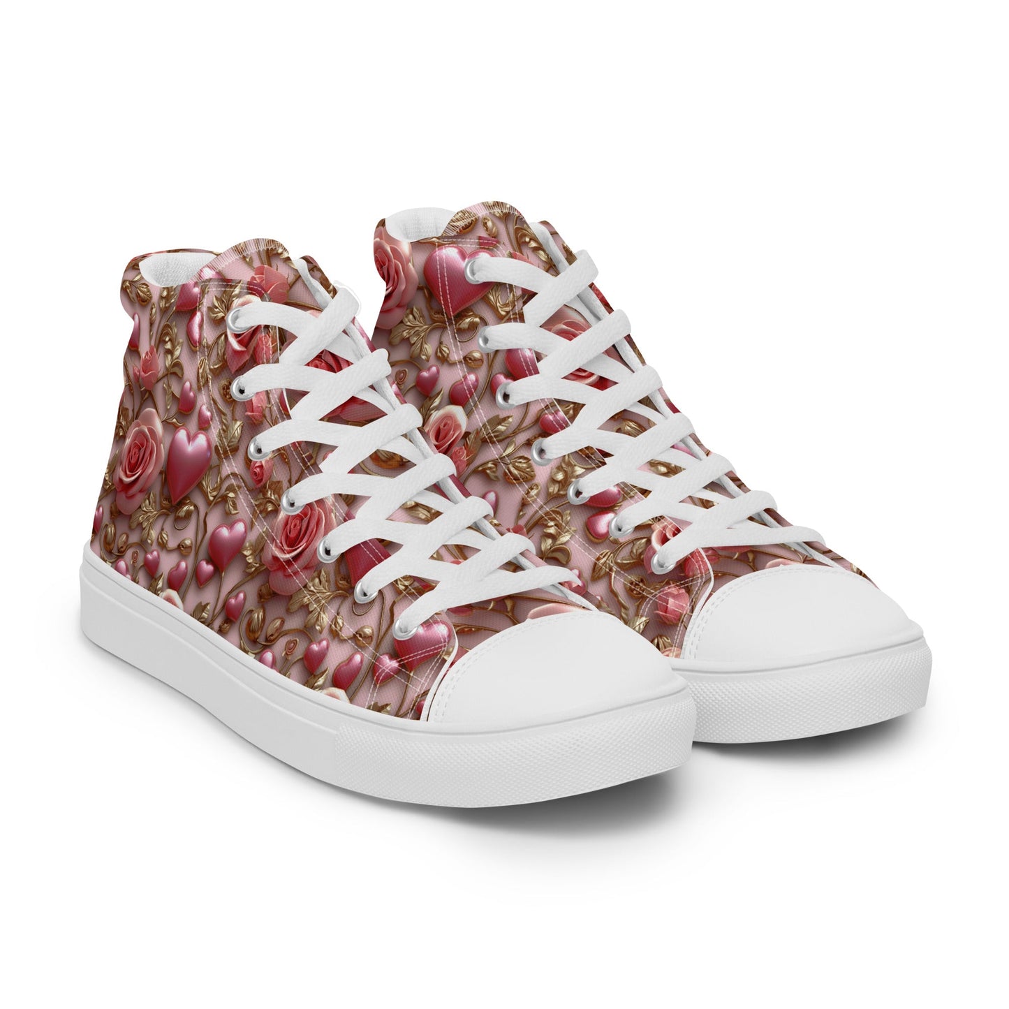 Women’s high top canvas shoes Good Vibrations