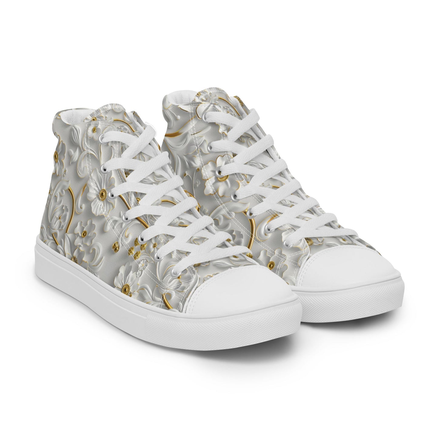 Women’s high top canvas shoes Good Vibrations