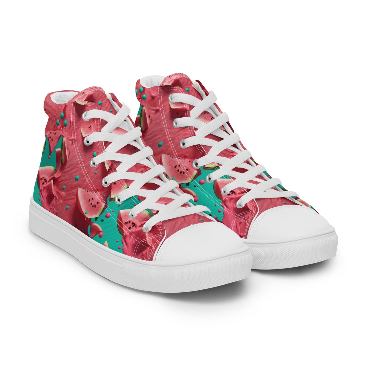 Women’s high top canvas shoes Good Vibrations