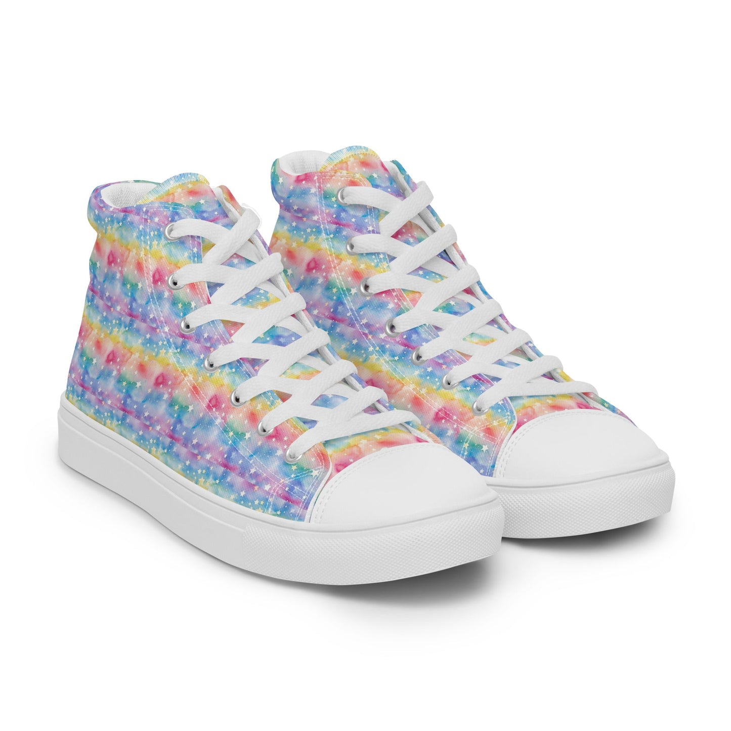 Women’s high top canvas shoes Good Vibrations